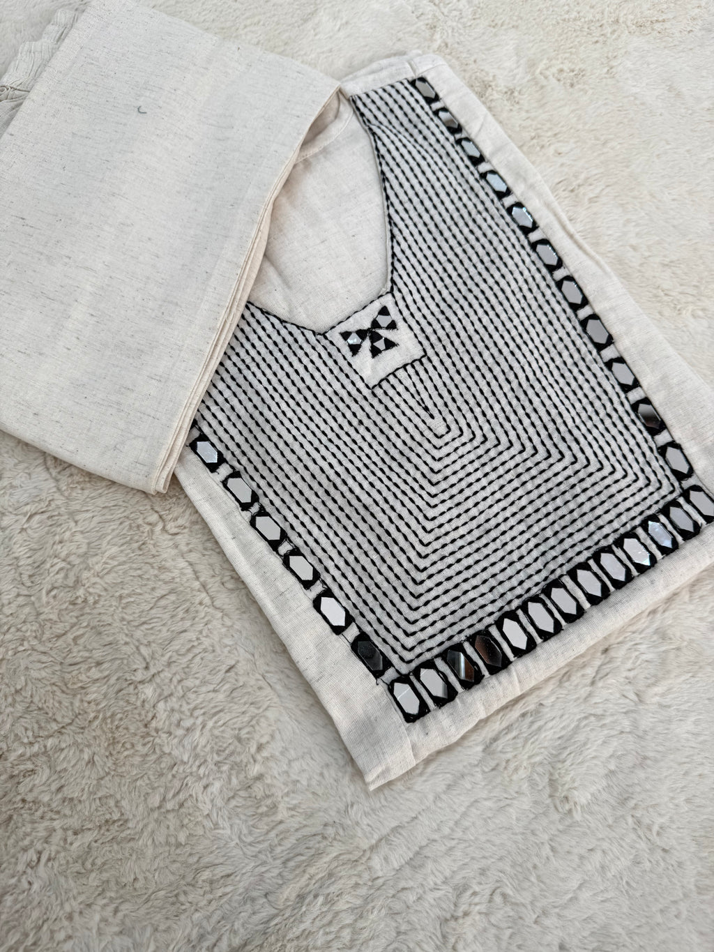 Ivory Linen Two-Piece Set