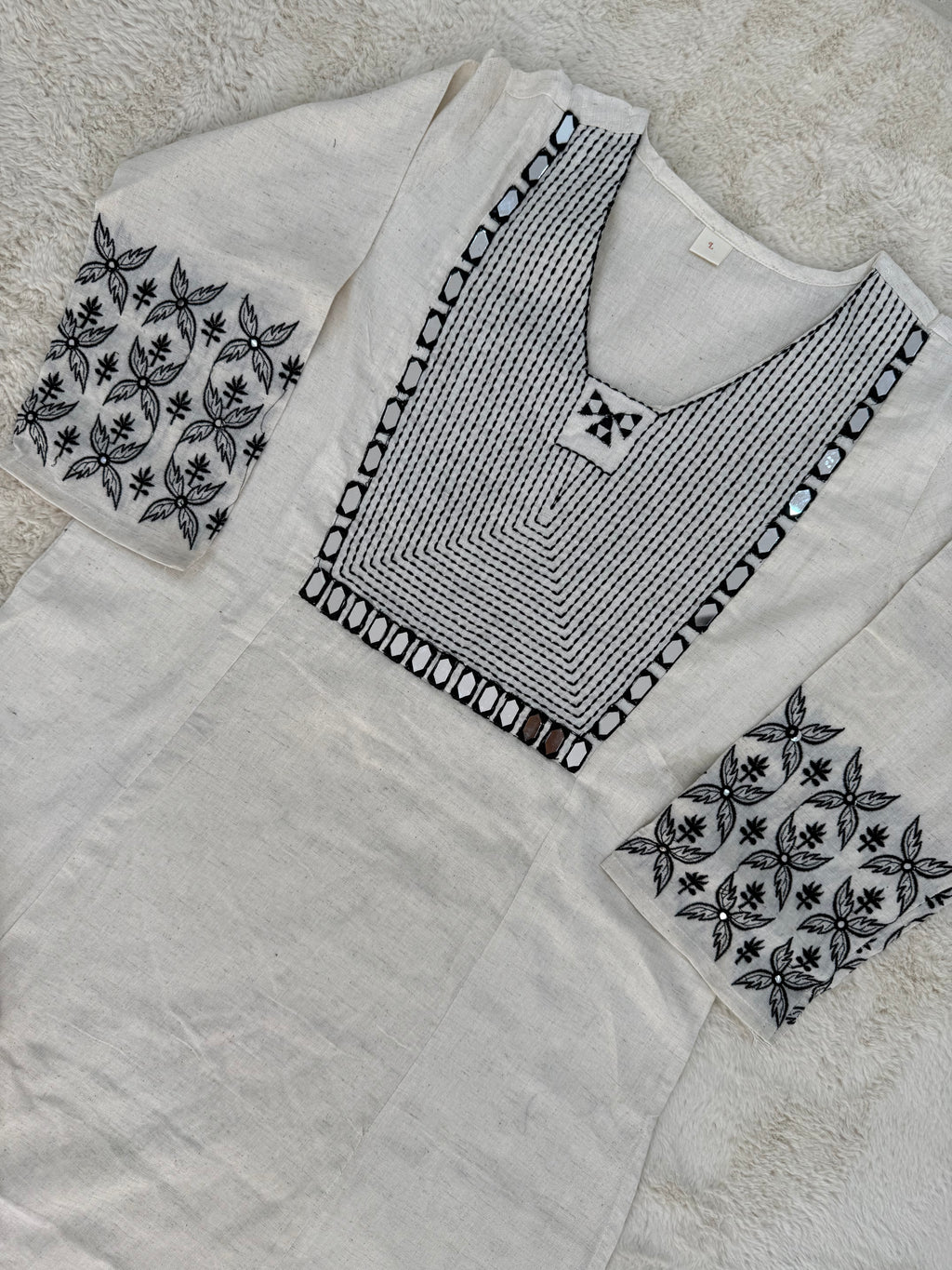 Ivory Linen Two-Piece Set